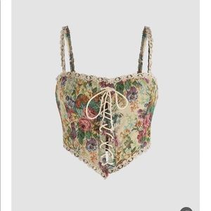 Cider floral corset, size large